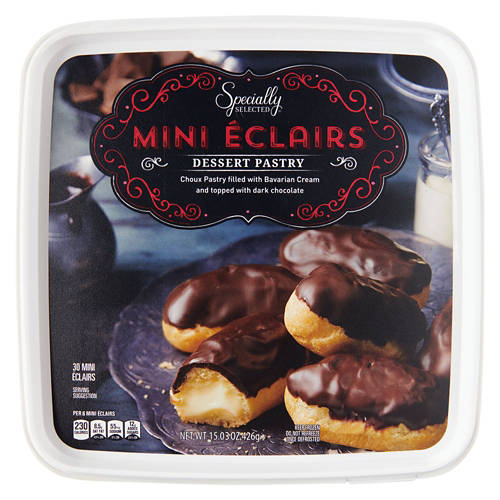 Specially Selected Mini Eclairs Dessert Pastries, 30 count